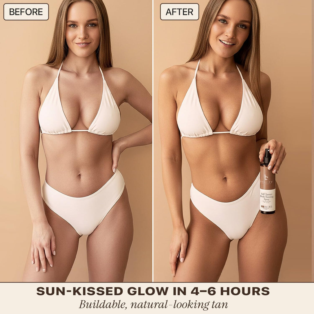 Beauty by Earth Self Tanner Spray, Fair to Medium