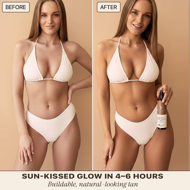 Beauty by Earth Self Tanner Spray, Fair to Medium