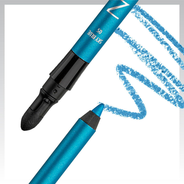 NOTE Cosmetique Smokey Eye Pencil, 05 Sky Blue, 0.04 oz
