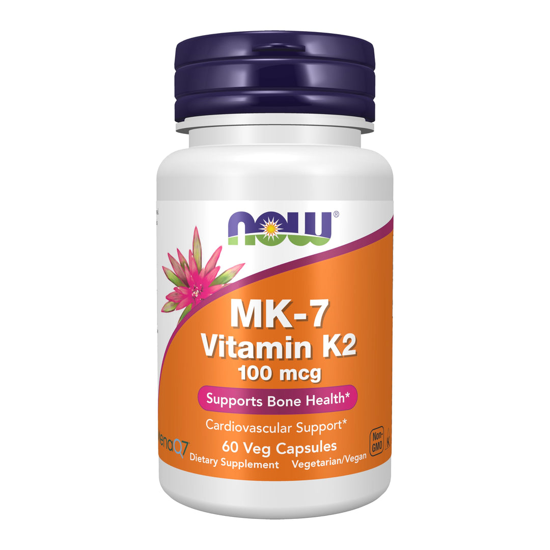NOW MK-7 Vitamin K-2 100 mcg, 60 Count
