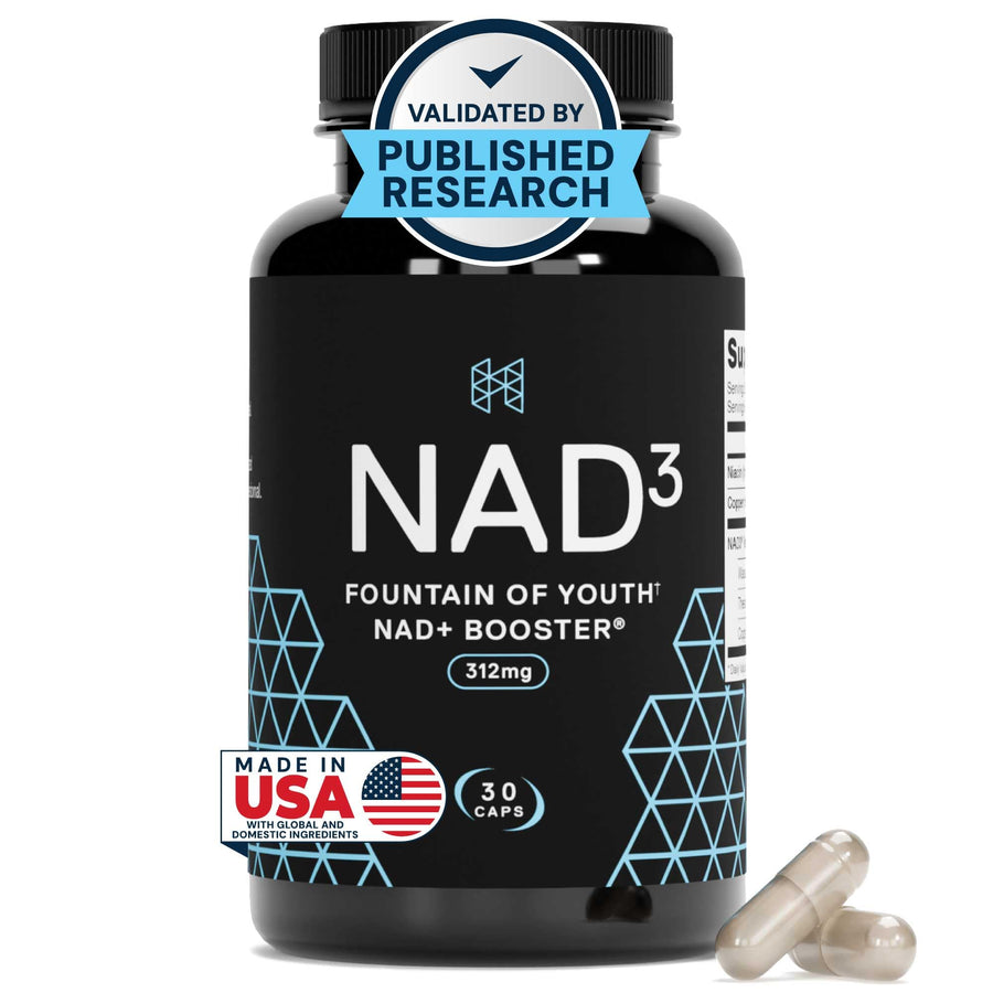 HPN NAD+ Booster Nicotinamide Riboside Alternative NAD3, 30 Count