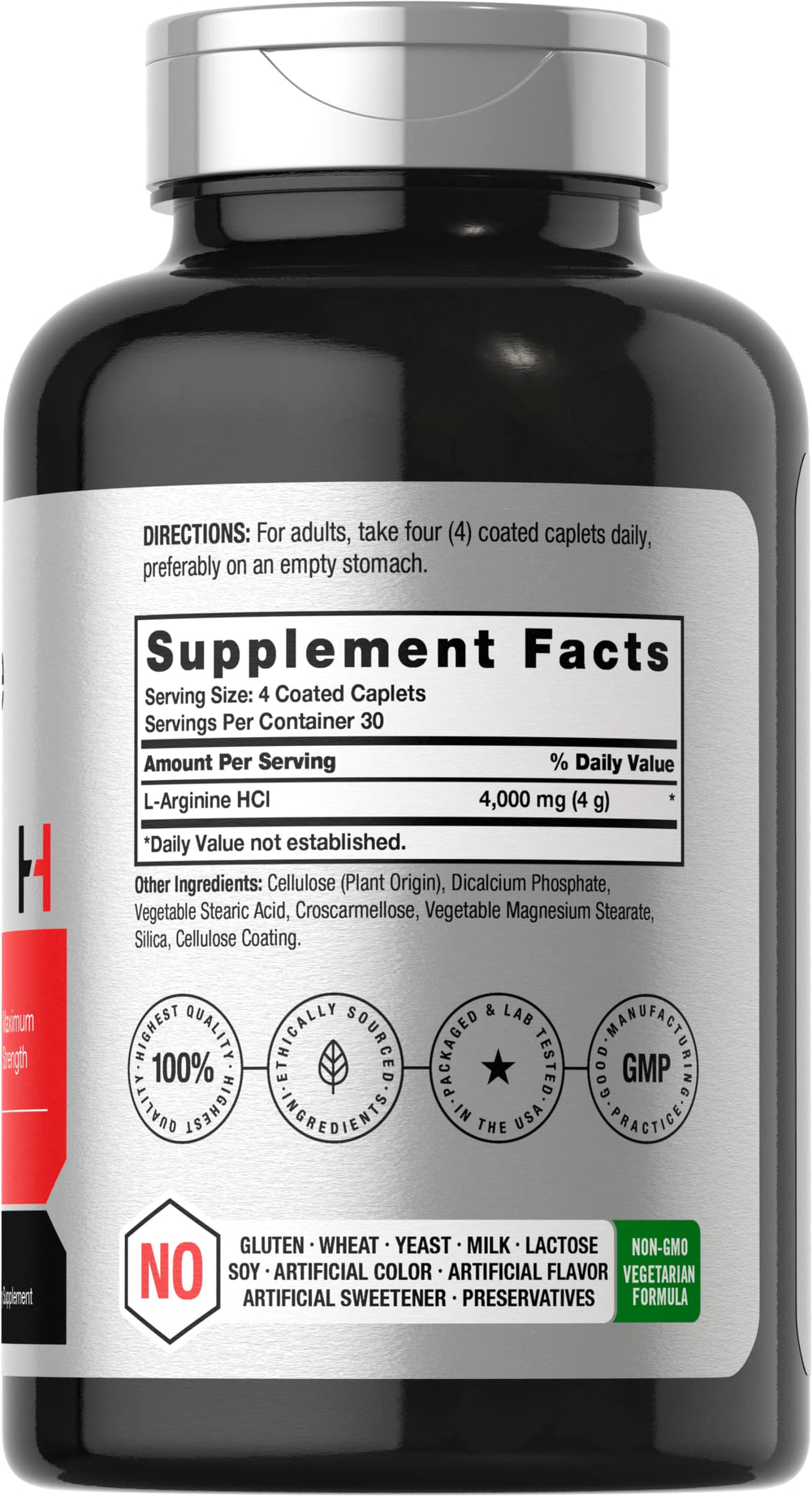 Horbäach L-Arginine HCL, 4000 mg, 120 Count