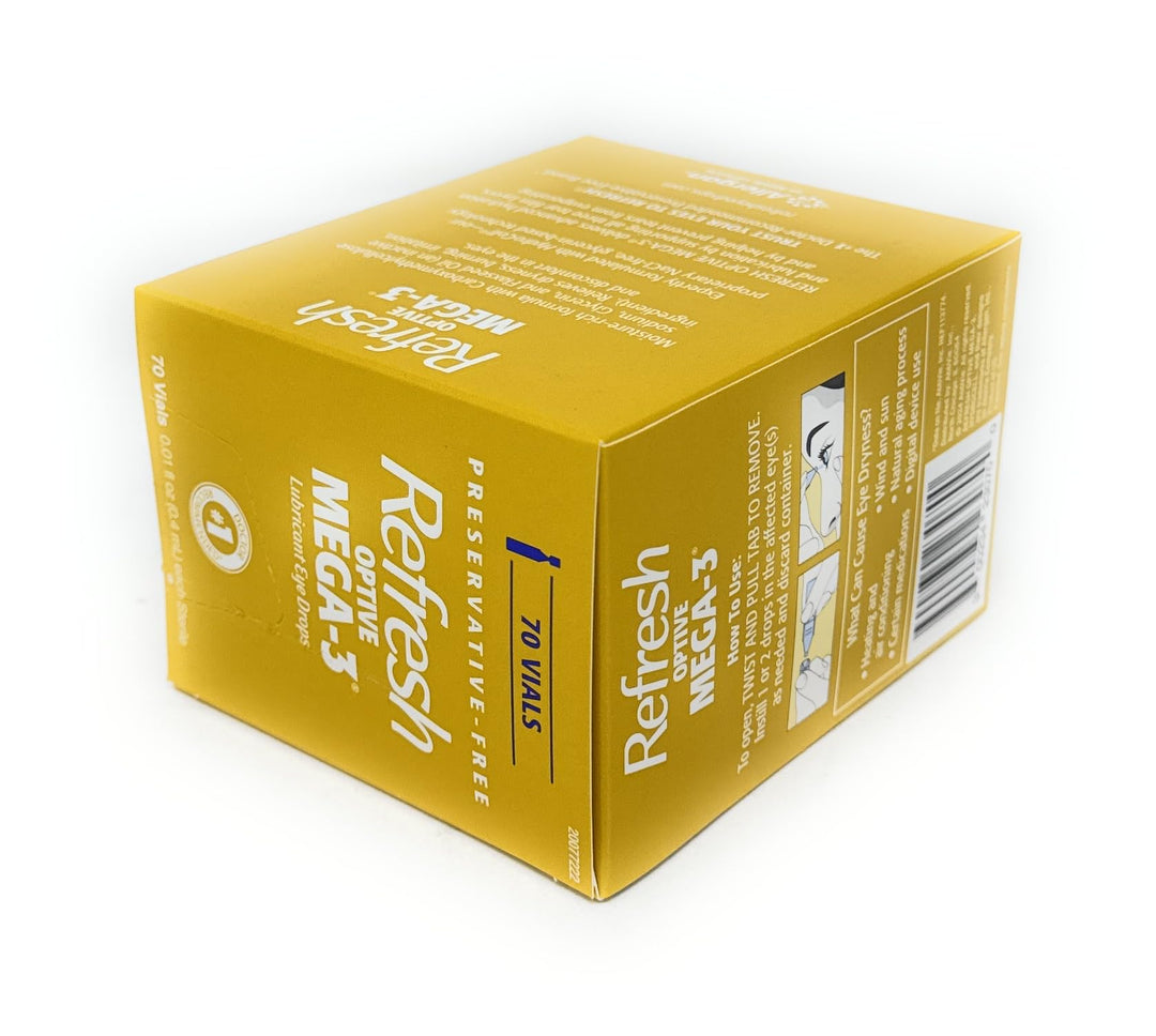 Refresh Optive Mega-3 Lubricant Eye Drops, 70 Count