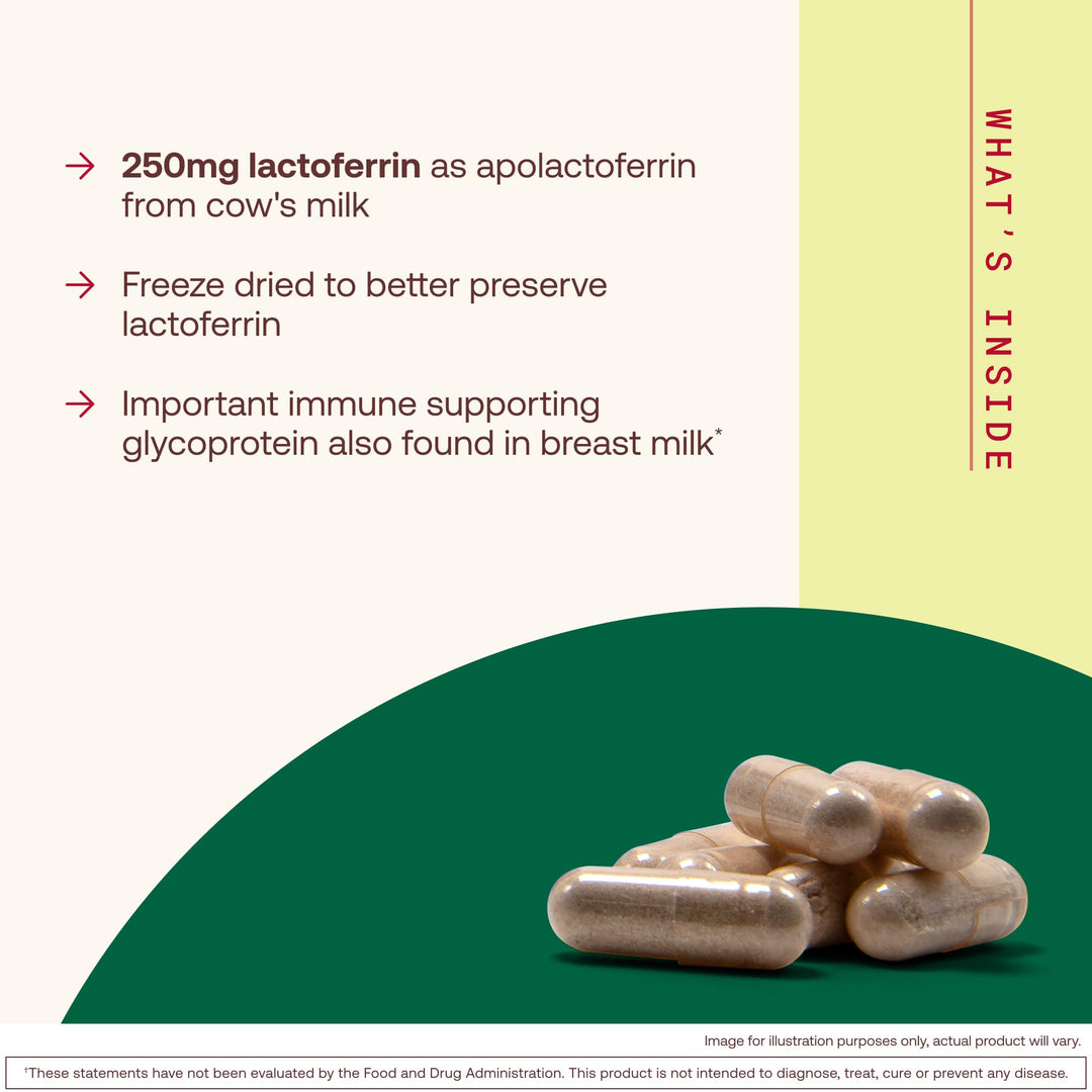 Jarrow Formulas Lactoferrin, 250 mg, 60 Count
