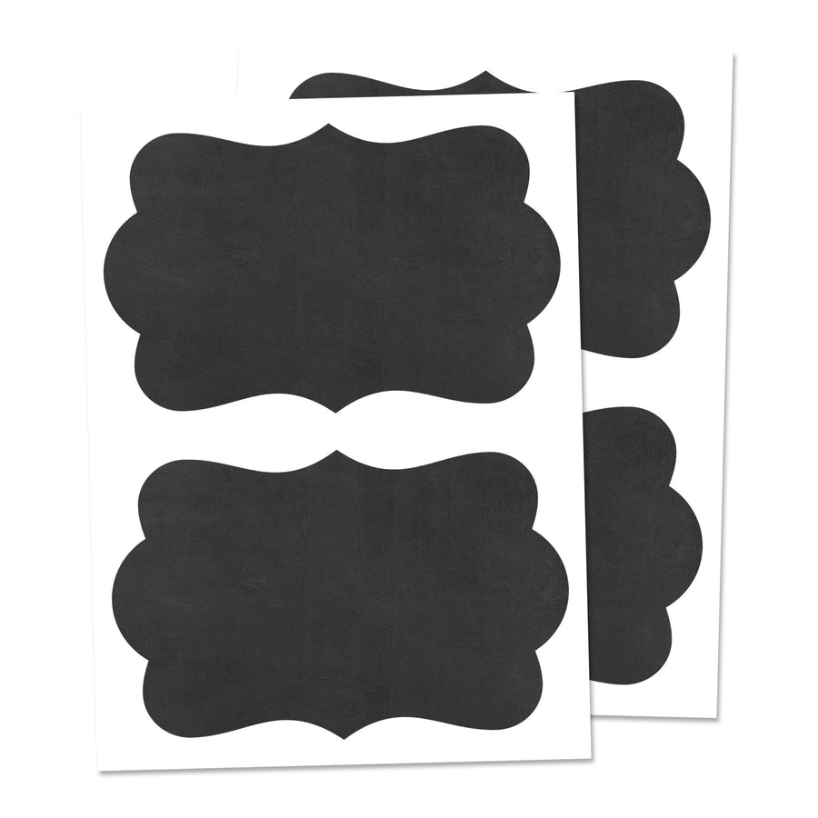 TownStix Chalkboard Labels Stickers, Cloud Design, 6 x 4, 50 Count