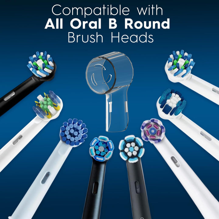 HSYTEK Toothbrush Head Dustproof Cover, Transparent, 6 Count