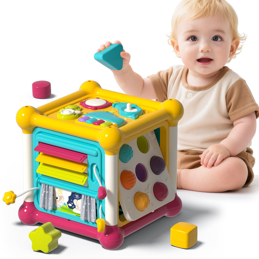 PANITU Baby Activity Cube, Musical Early Development Toy