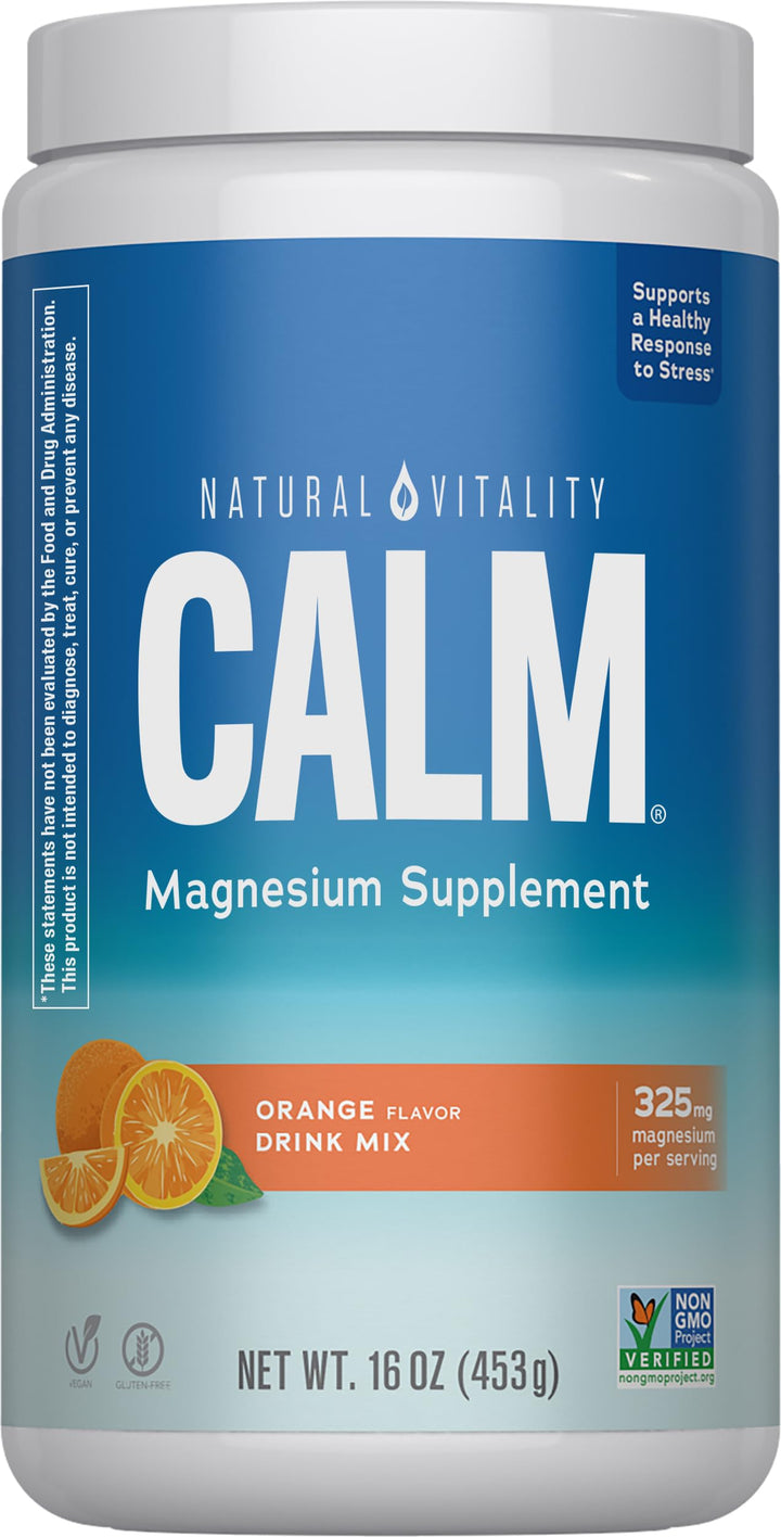 Natural Vitality Calm Magnesium Powder, Orange, 1 Count