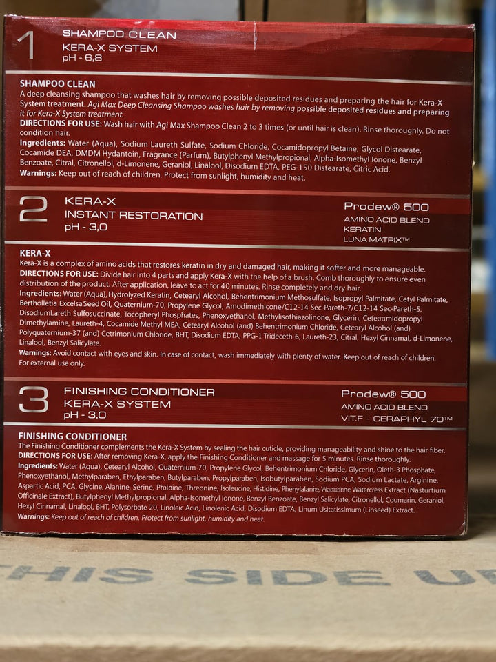 Agi Max Brazilian Keratin Hair Straightening Kit, Strong Formula, 60 ml