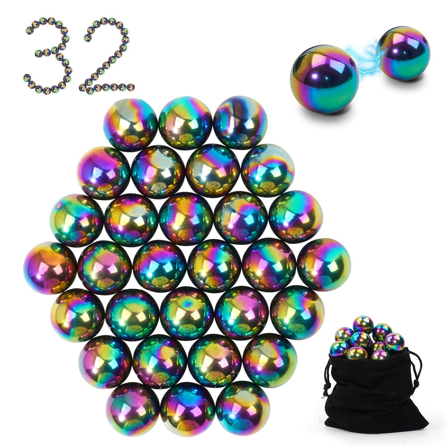 AYXXZJD Magnetic Balls Fidget Toy, Colorful, 32 Count