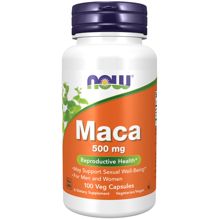 NOW Maca Root, 500 mg, 100 Count