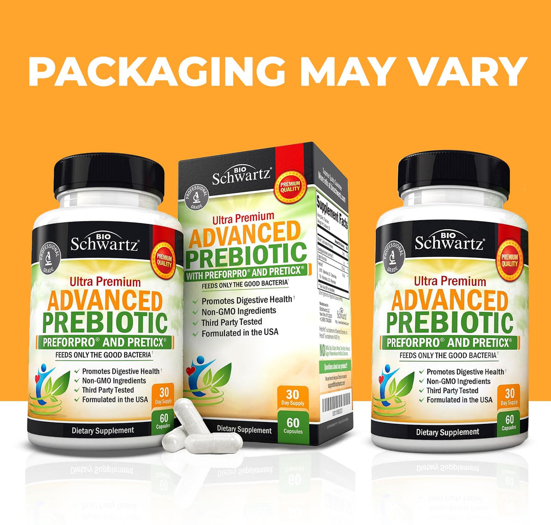 BioSchwartz Advanced Prebiotic Fiber Supplement, 60 Count