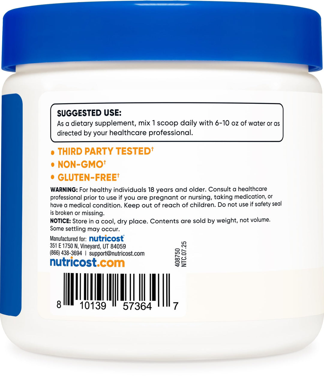Nutricost D-Ribose Powder, 250 g