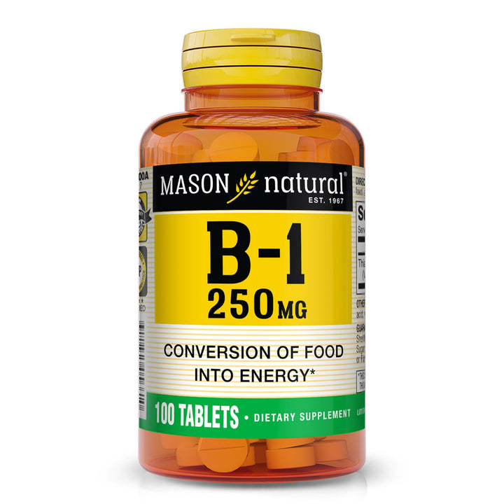MASON NATURAL Vitamin B1 Thiamine, 250 mg, 100 Count