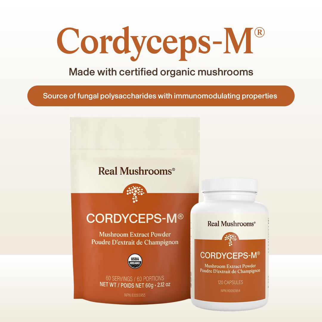 Real Mushrooms Cordyceps Capsules, 120 Count