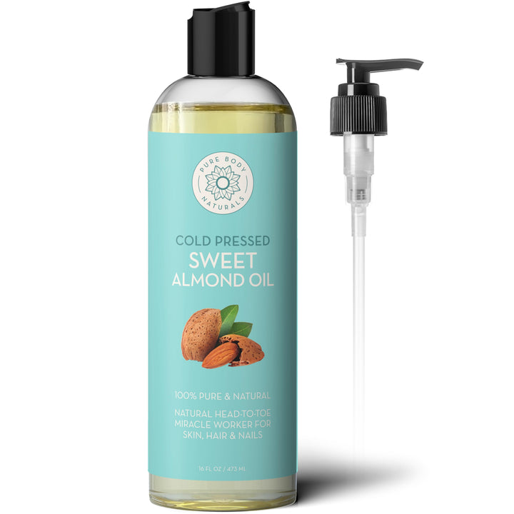 Pure Body Naturals Sweet Almond Oil, 16 fl oz