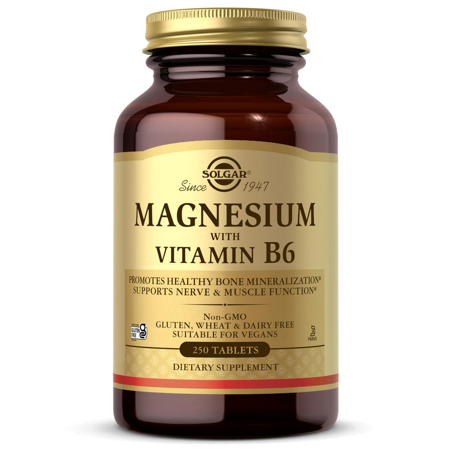 Solgar Magnesium With Vitamin B6, 250 Count