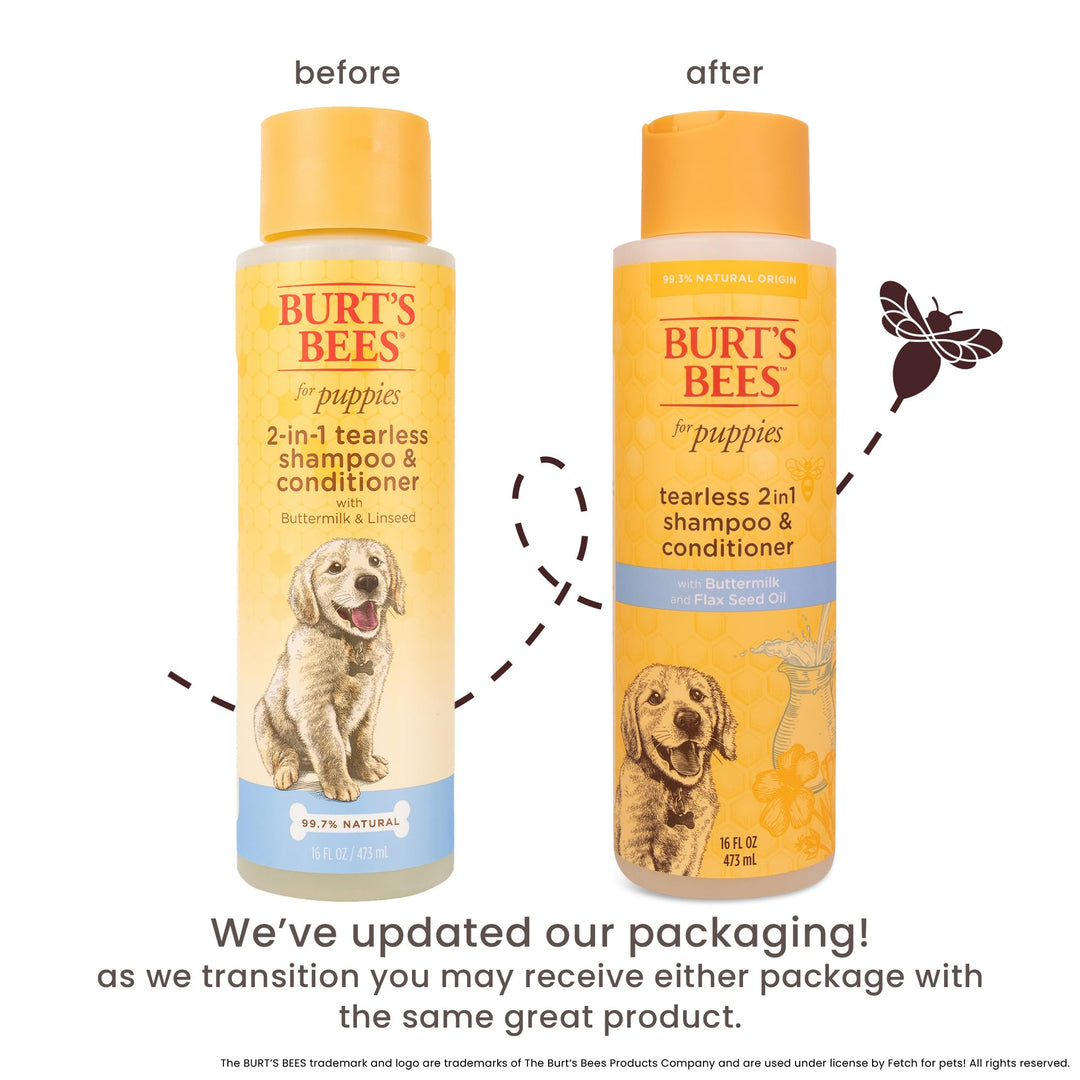 Burt's Bees Puppy 2 in 1 Shampoo and Conditioner, 16 oz