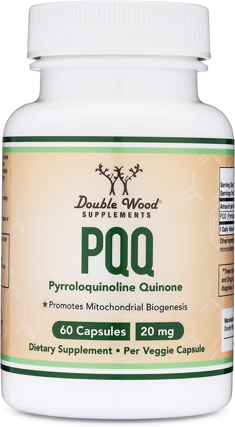 Double Wood Supplements PQQ, 20 mg, 60 Count