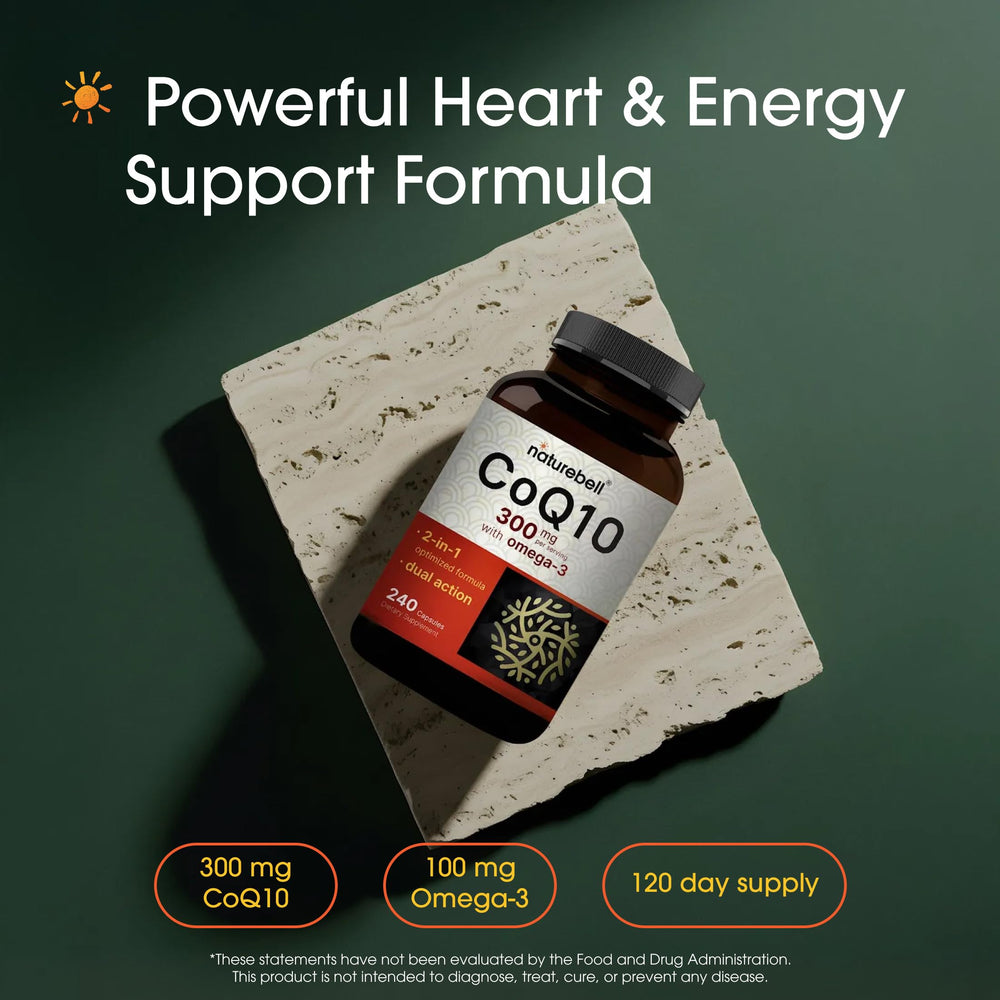 NatureBell CoQ10 Ubiquinone, 300 mg, 240 Count