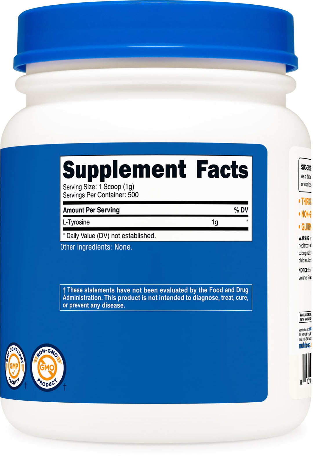 Nutricost L-Tyrosine Powder, 500 g