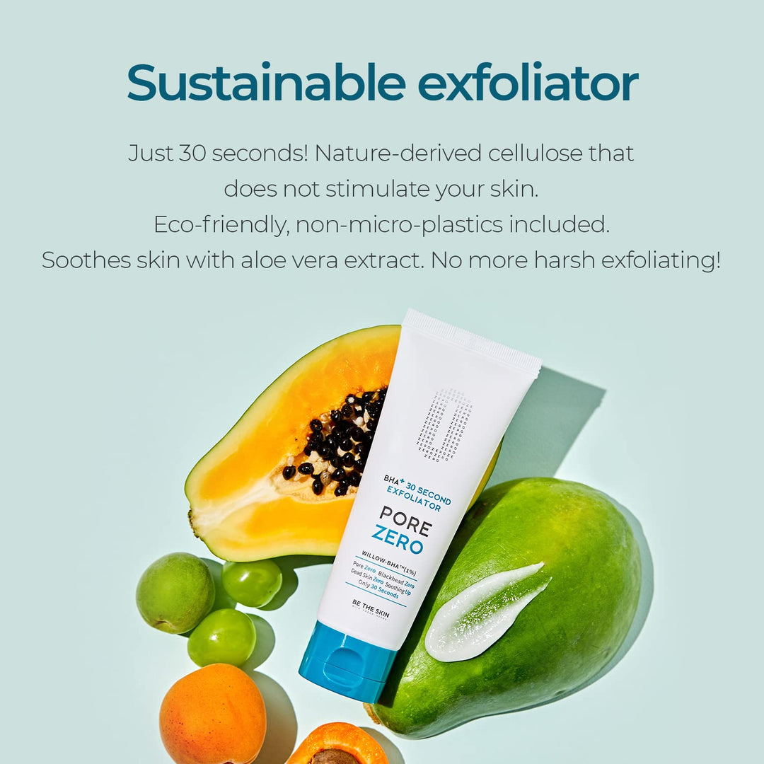 BE THE SKIN BHA+ Pore Zero 30 Second Exfoliator, 100 g