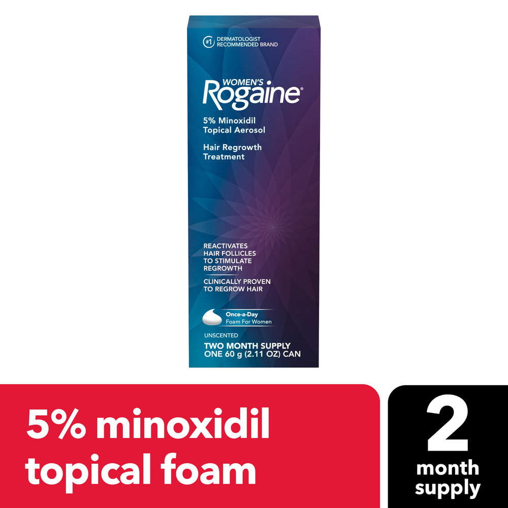 Rogaine Women's 5% Minoxidil Foam, Hair Thinning Treatment