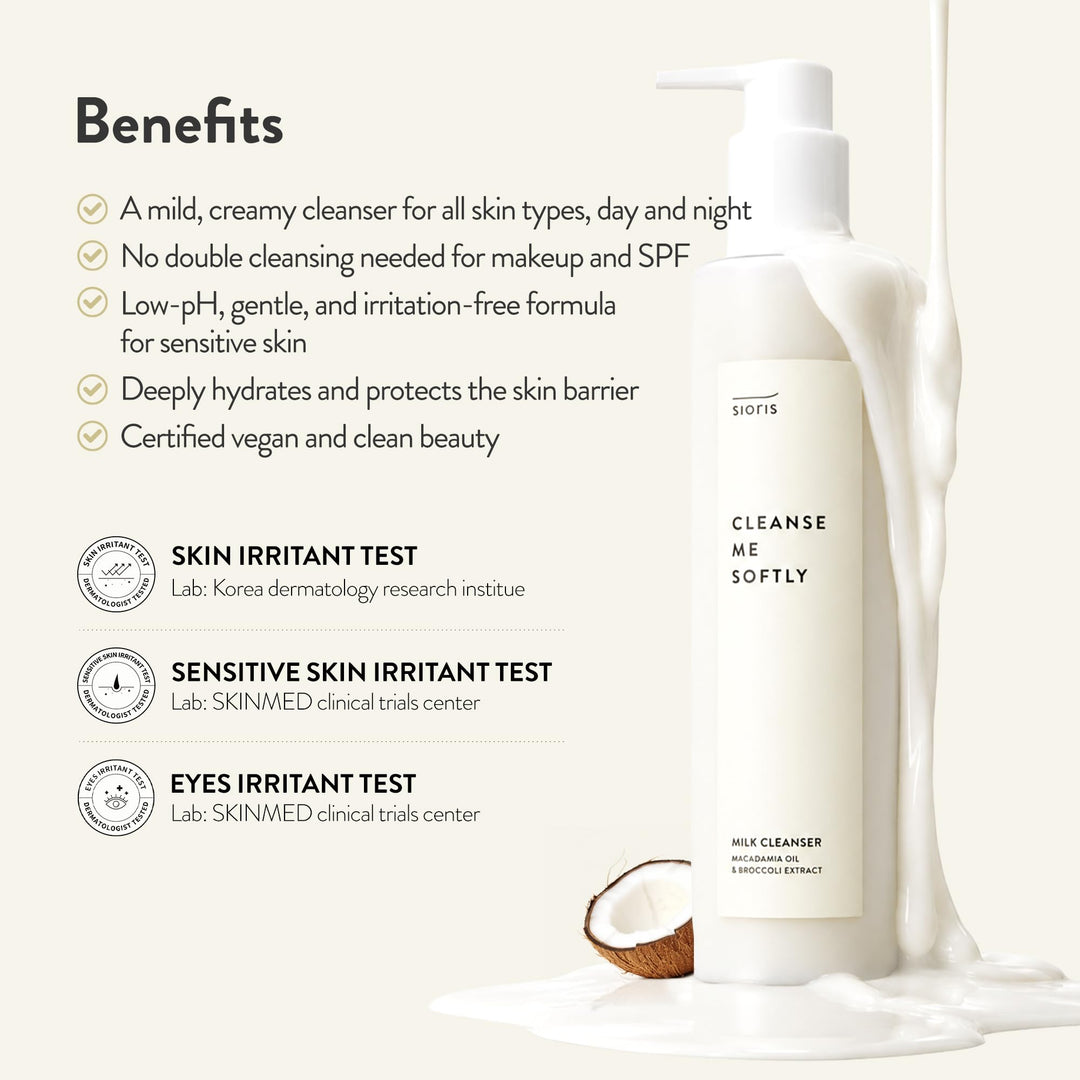 SIORIS Cleanse Me Softly Milk Cleanser, 200 ml