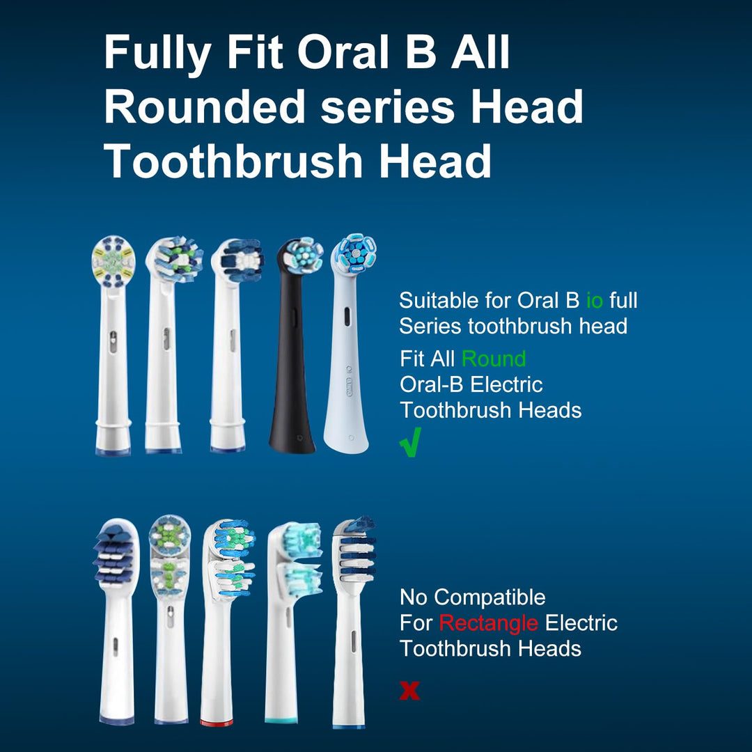 HSYTEK Toothbrush Head Dustproof Cover, Transparent, 6 Count