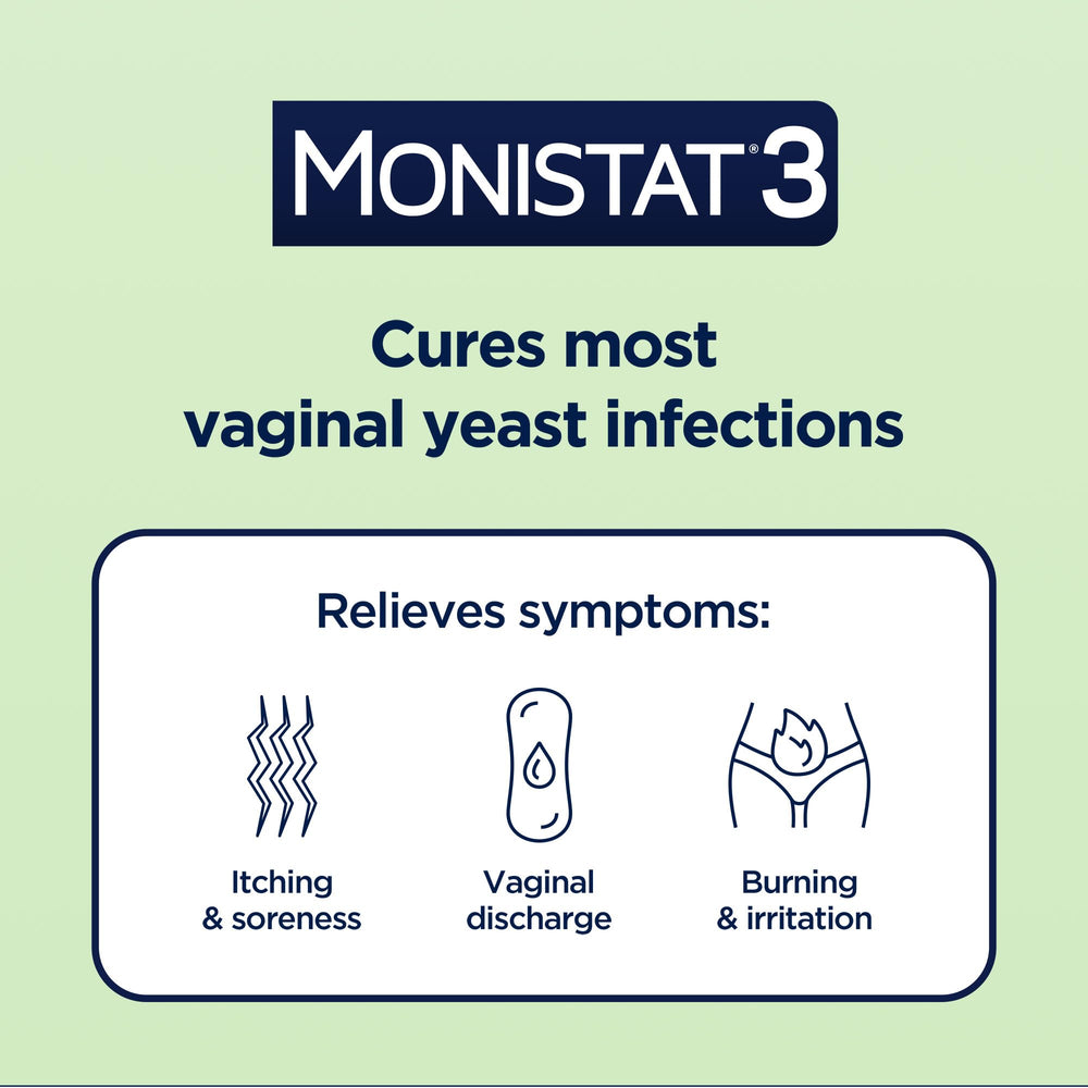 Monistat 3-Day Yeast Infection Treatment, 7 Count