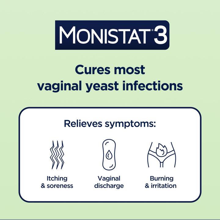 Monistat 3-Day Yeast Infection Treatment, 7 Count
