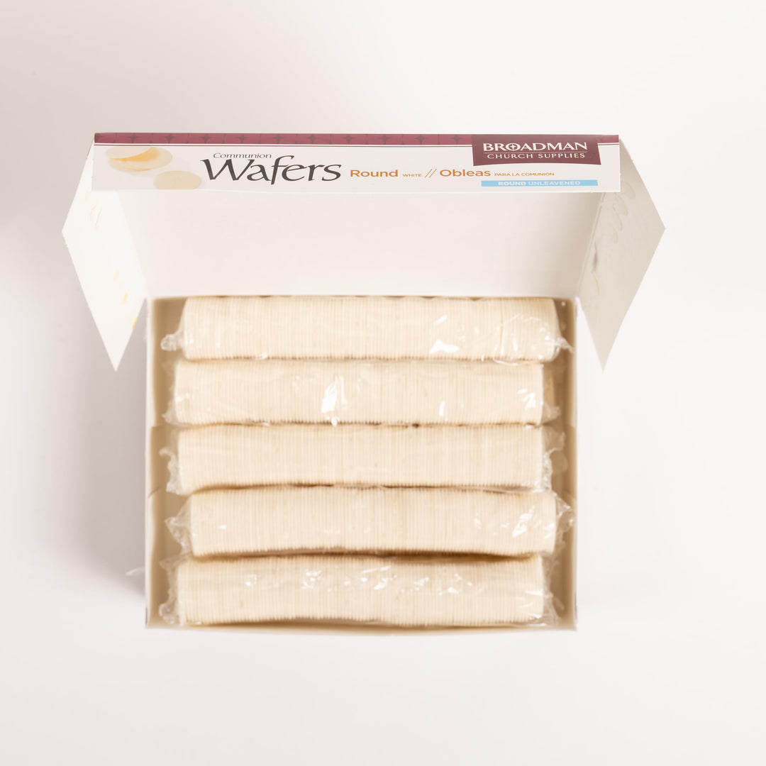 BROADMAN CHURCH SUPPLIES Communion Wafers, White, 1000 Count, Pack of 10