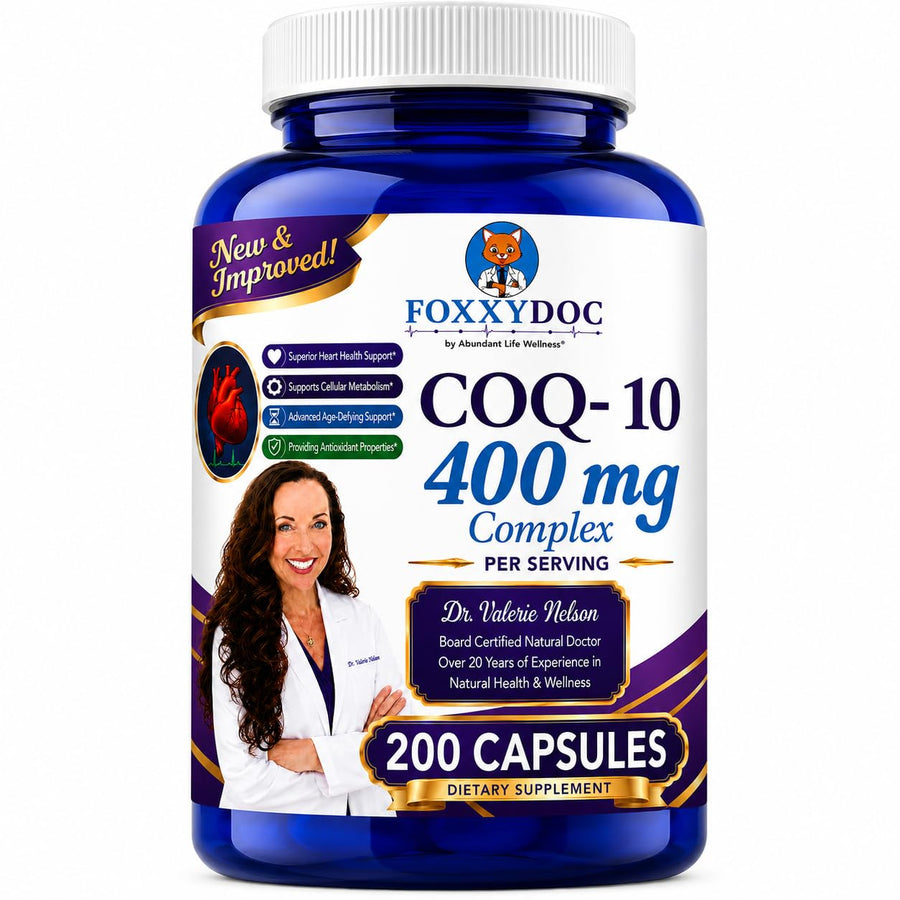 Abundant Life Wellness CoQ10 Ubiquinone, 400 mg, 200 Count