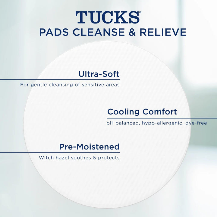TUCKS Medicated Cooling Pads, 100 Count