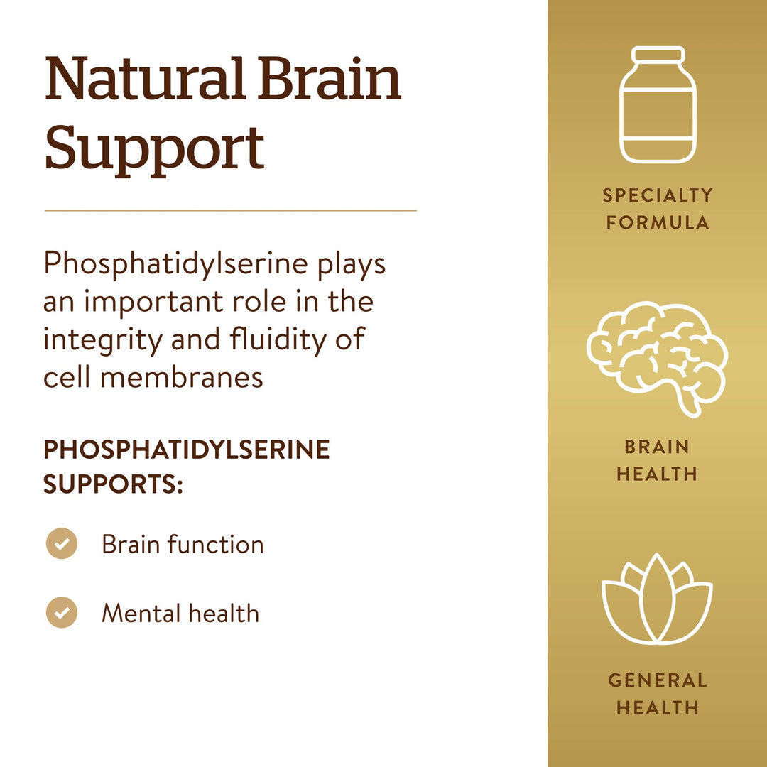 Solgar Phosphatidyl-Serine, 200 mg, 60 Count