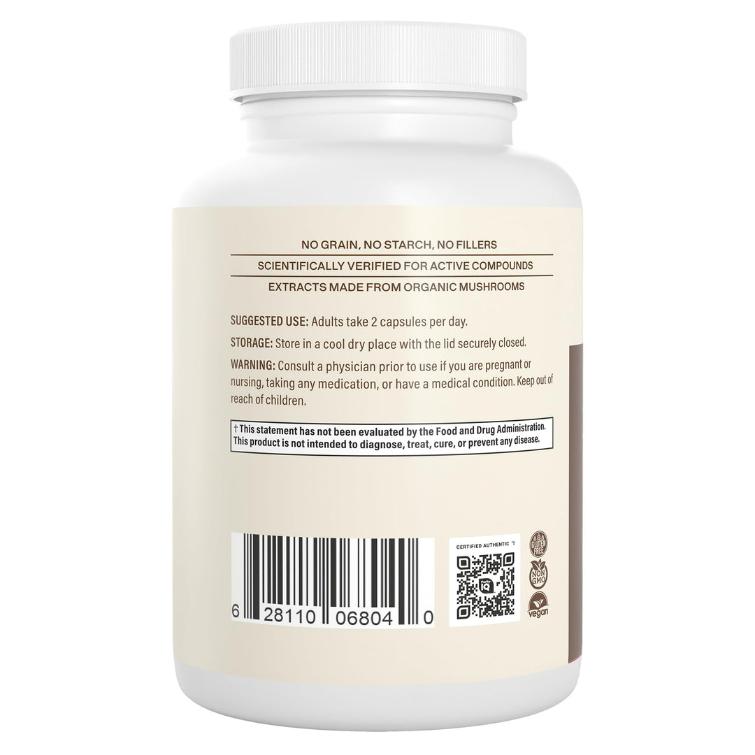 Visit the Real Mushrooms Store Lion's Mane Cognition Capsules, 120 Count