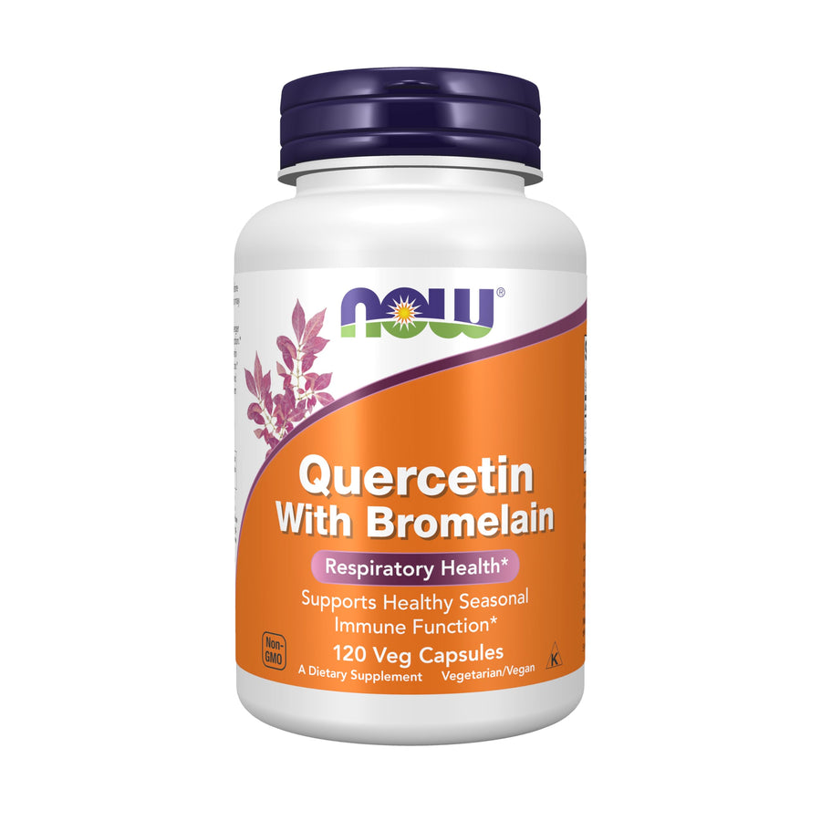 NOW Quercetin with Bromelain, 120 Count