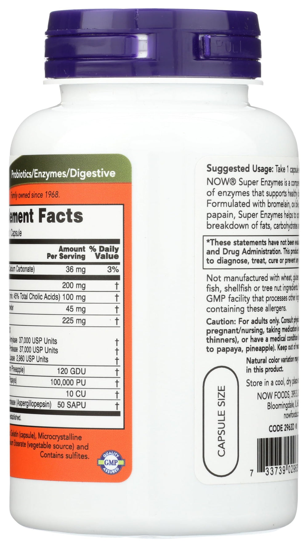 NOW Super Enzymes, 90 Count