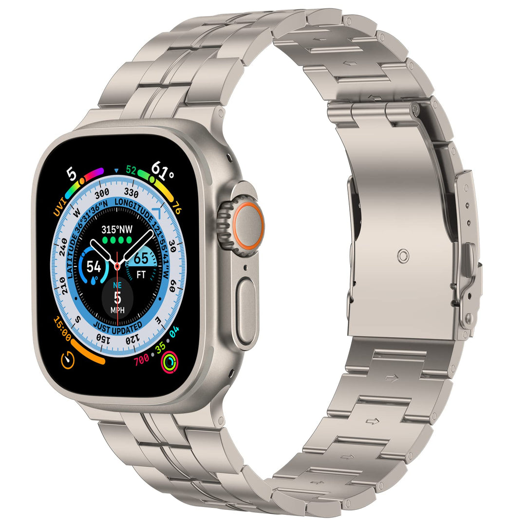 baozai Titanium Band For Apple Watch, 49mm/45mm/44mm/42mm
