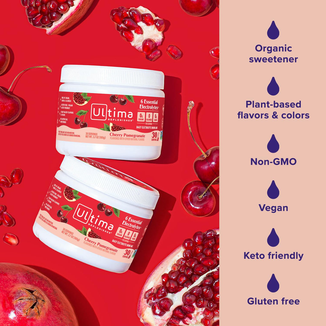 Ultima Replenisher Hydrating Electrolyte Powder, Cherry Pomegranate, 3.6 oz