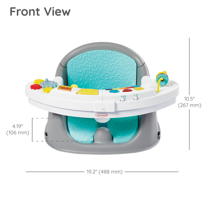 Infantino Music & Lights 3-in-1 Discovery Seat & Booster, Teal