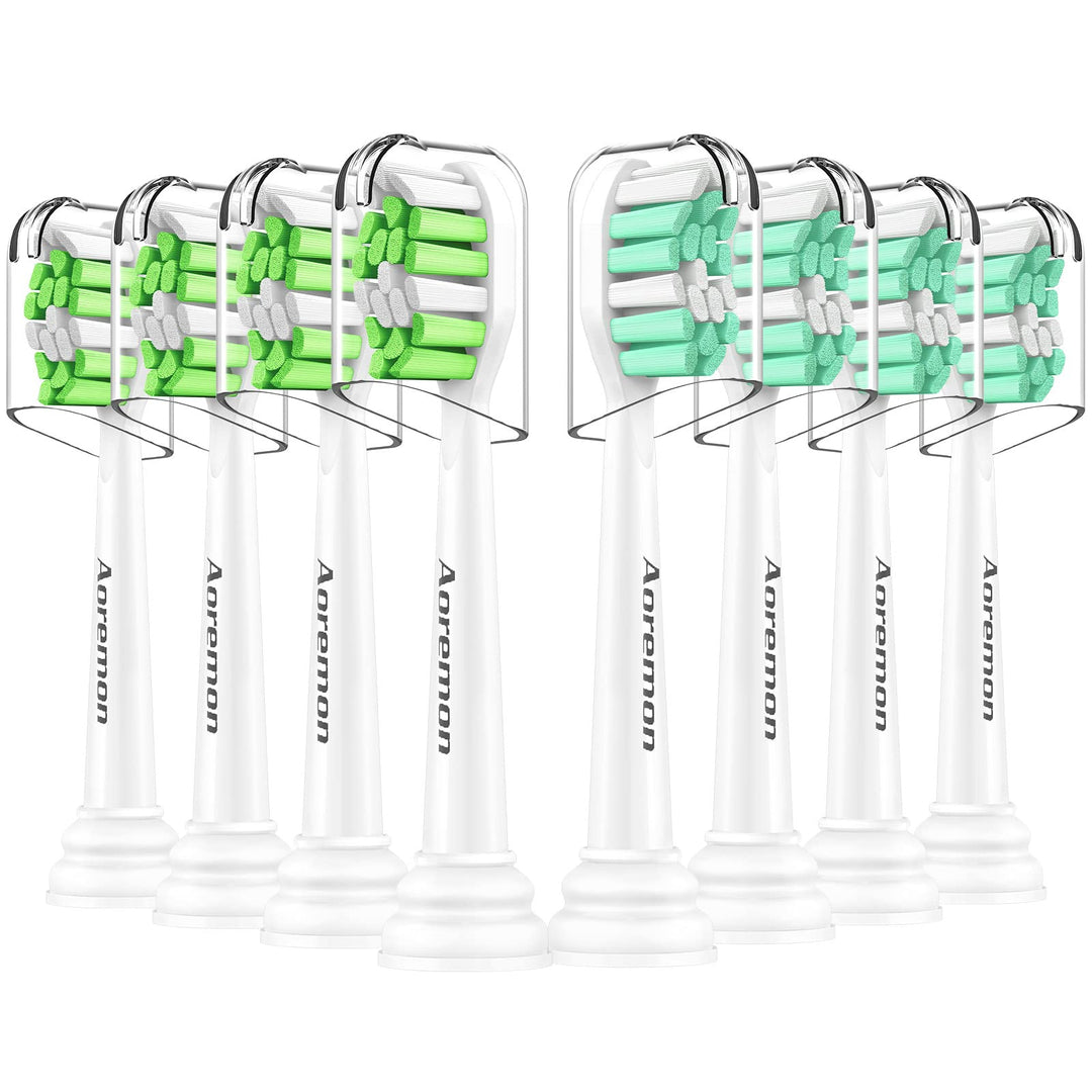 Aoremon Replacement Toothbrush Heads, 6 Count