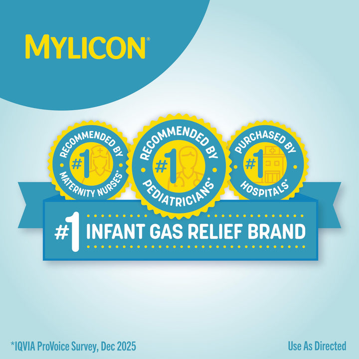 MYLICON Gas Relief Drops, Dye Free, 1 fl oz