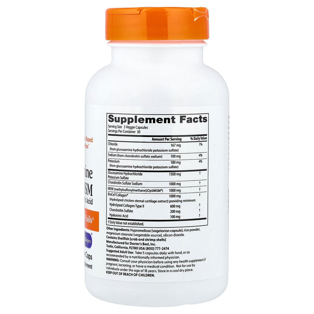 Doctor's BEST Glucosamine Chondroitin MSM with Hyaluronic Acid, 150 Count