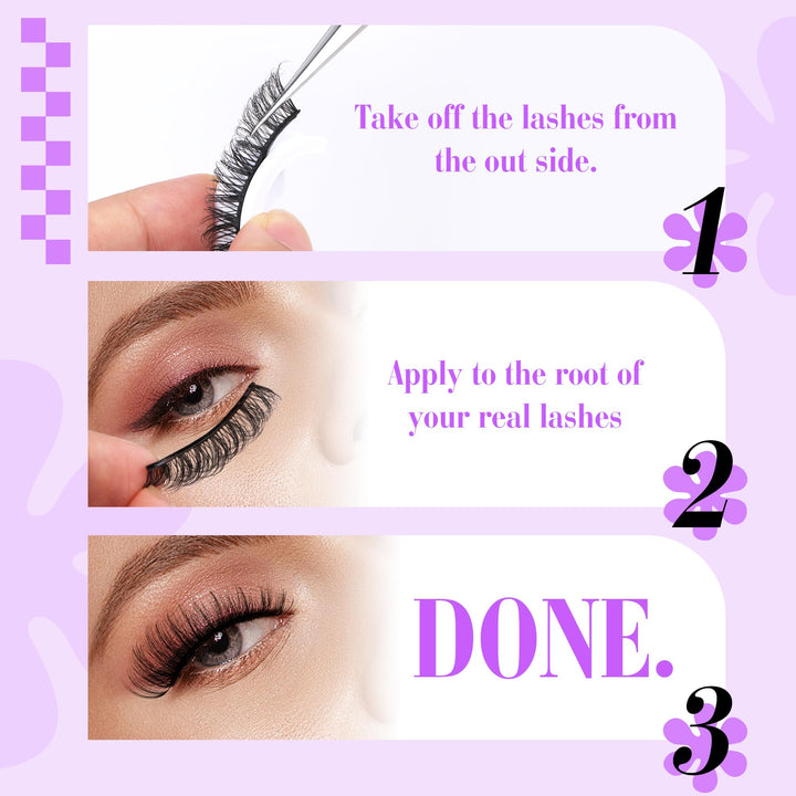 alphonse Self Adhesive Eyelashes, 3 Count