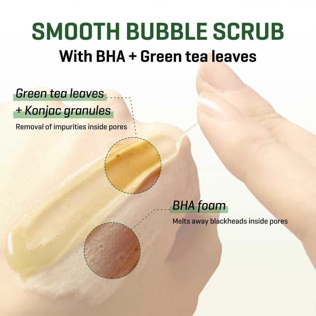 Some By Mi Bye Bye Blackhead 30 Days Miracle Green Tea Tox Bubble Cleanser, 120 g