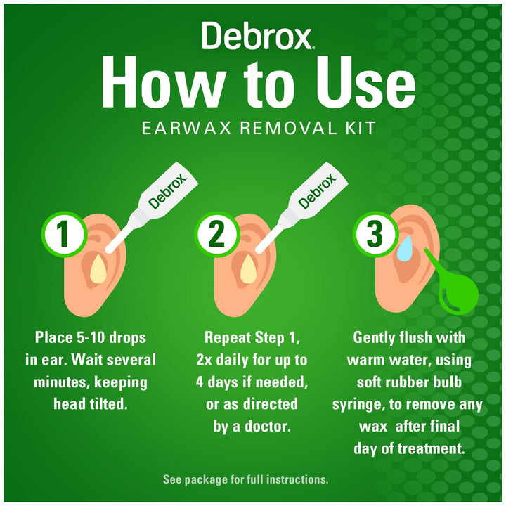 Debrox Ear Wax Removal Kit, 0.5 fl oz