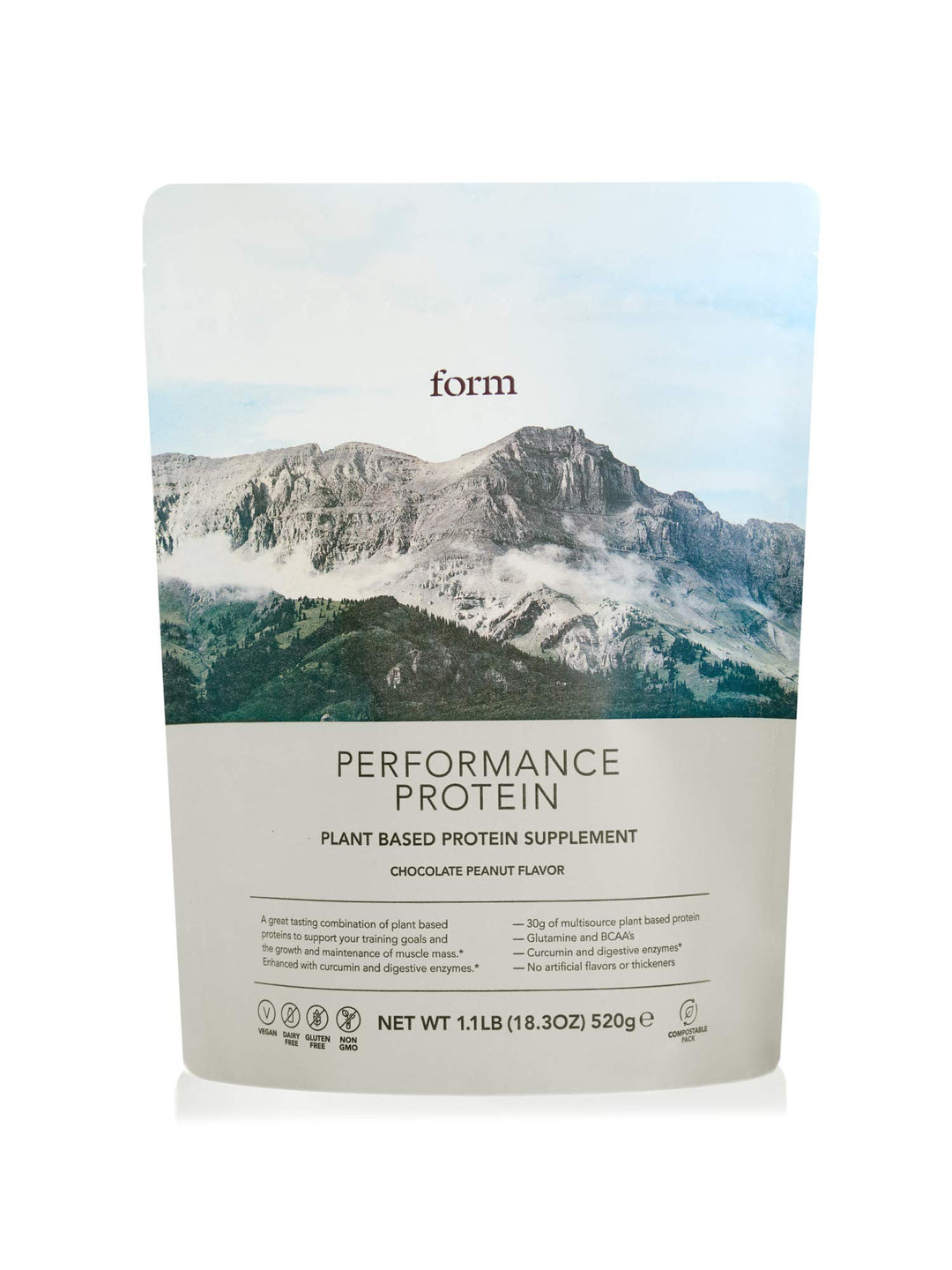 Form Performance Protein, Vegan Protein Powder, Chocolate Peanut