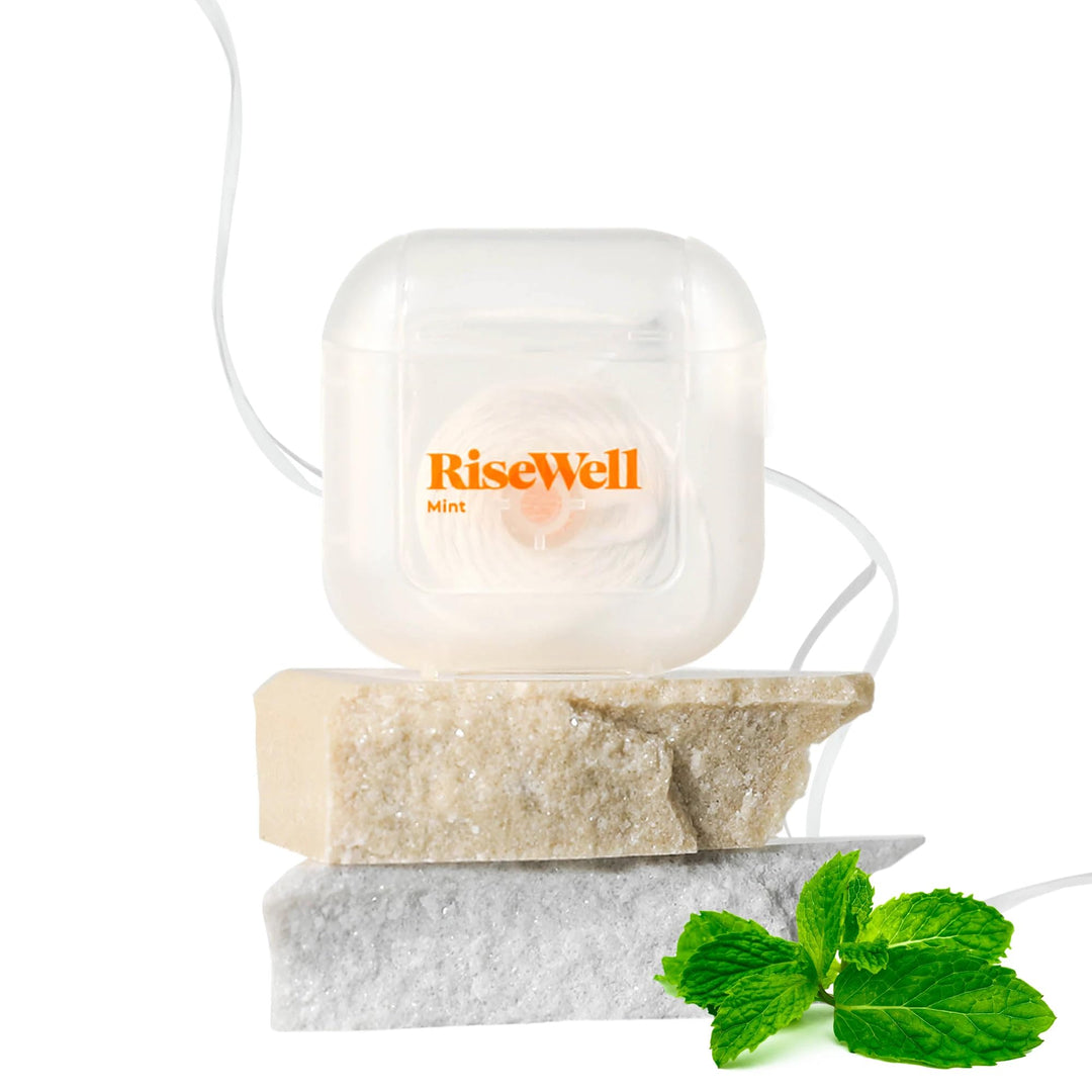 RiseWell Hydroxyapatite Expanding Dental Floss, Mint, 30 yd