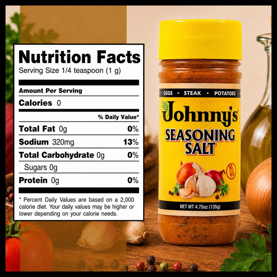 Johnny's Seasoning Salt, 4.75 oz